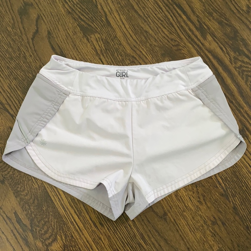 athleta girl purple/gray shorts